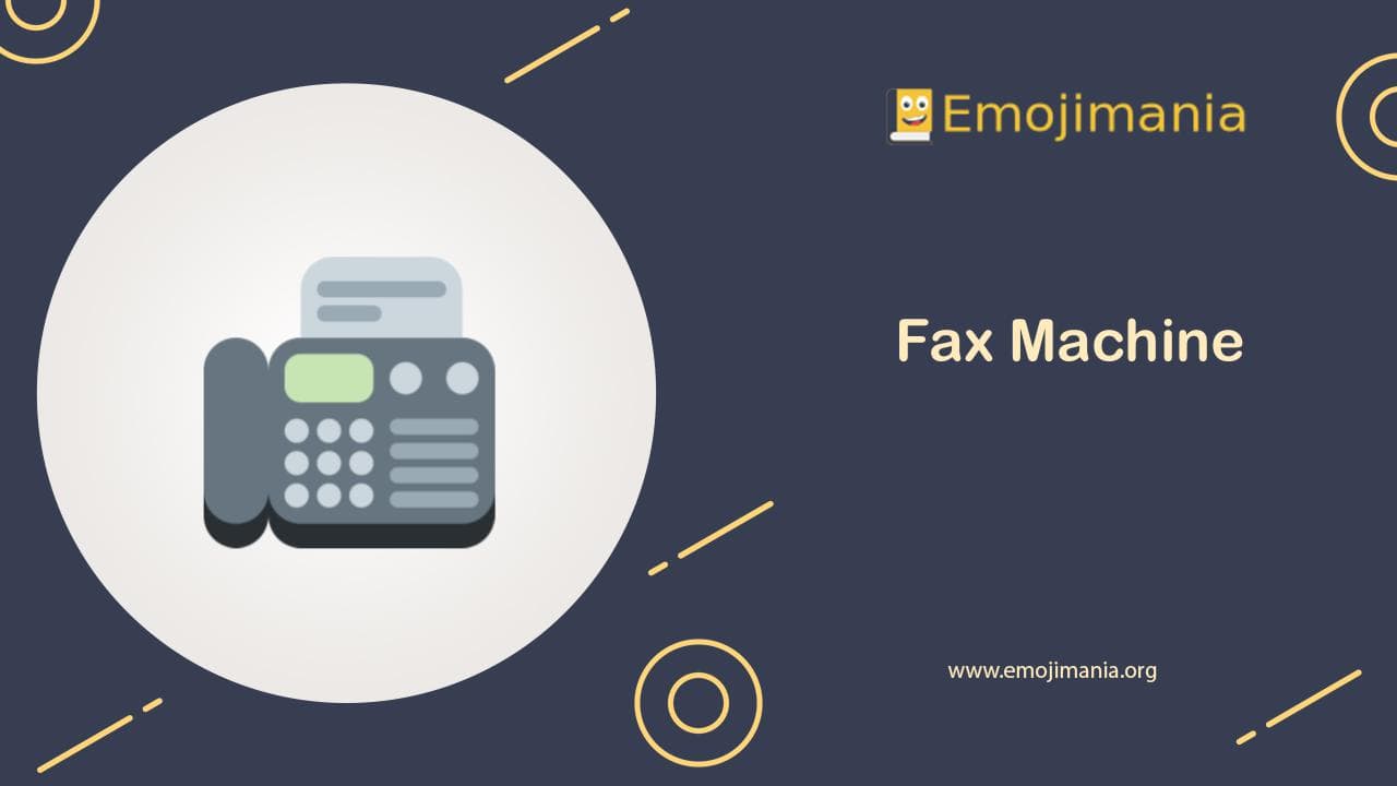 📠 Meaning Fax Machine Emoji Copy and Paste