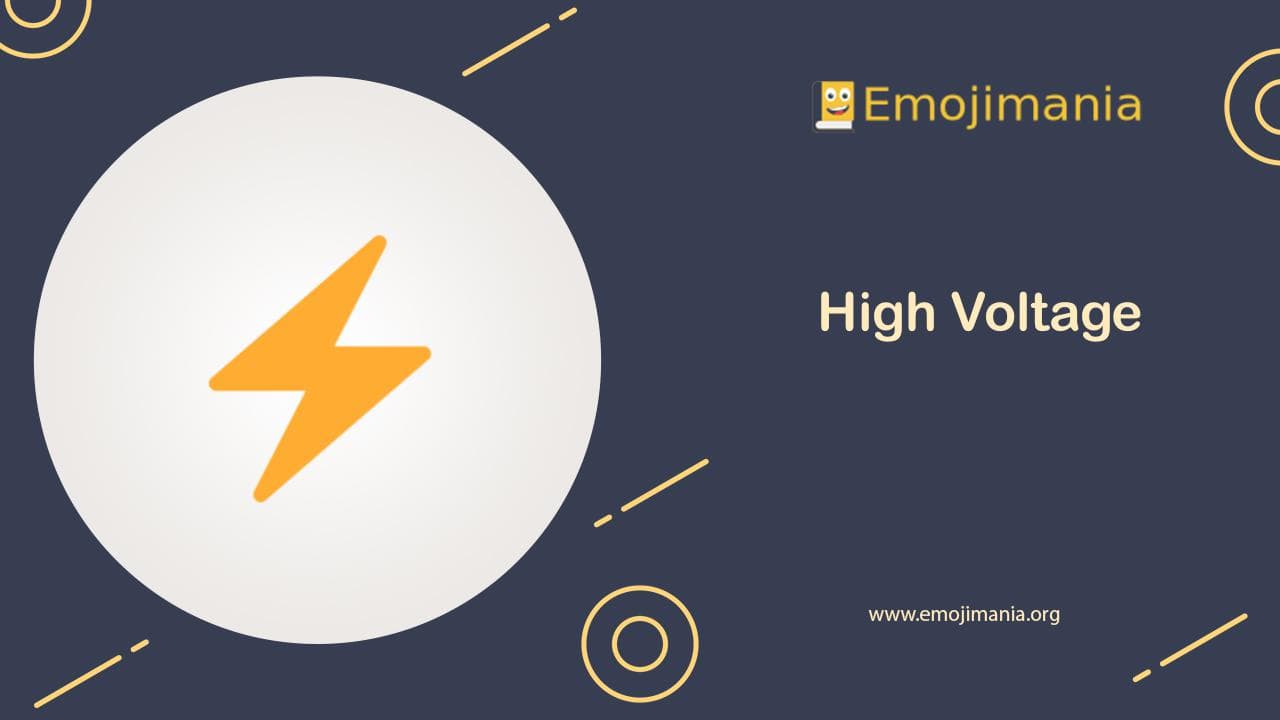 ⚡ High Voltage emoji Copy & Paste - Emojimania