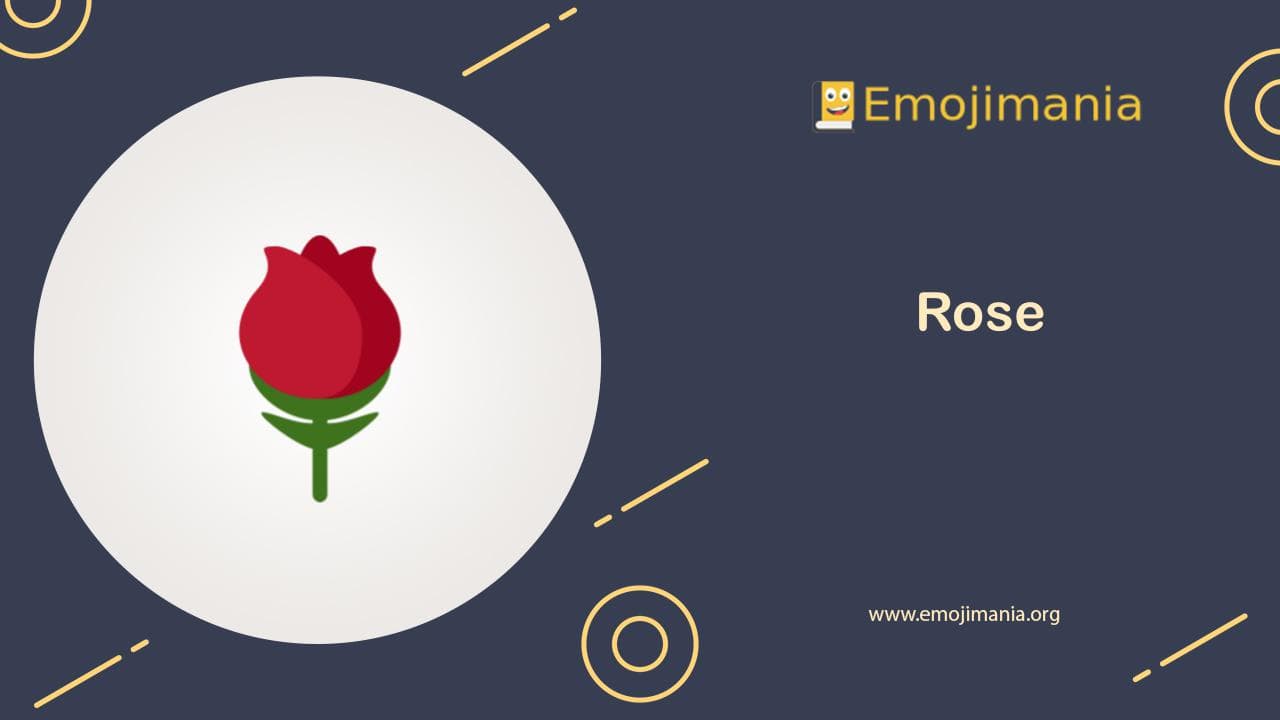 🌹 Meaning Rose Emoji Copy and Paste