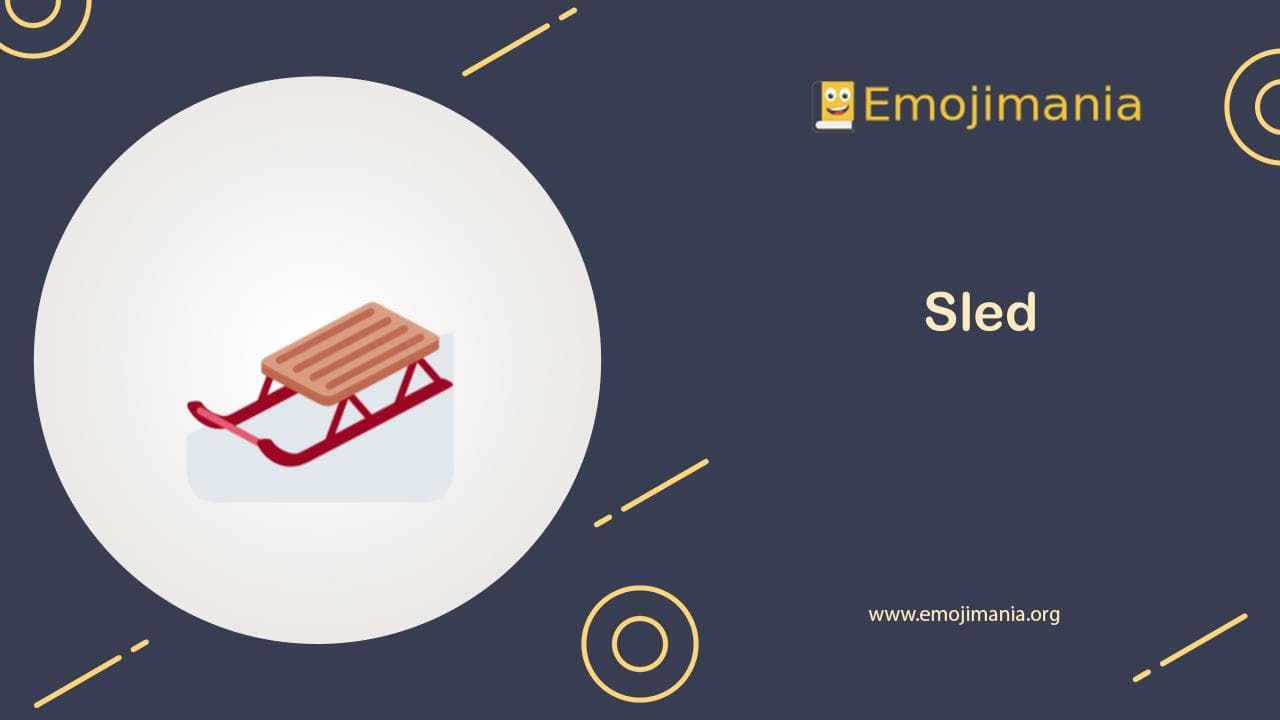 🛷 Meaning Sled Emoji Copy and Paste