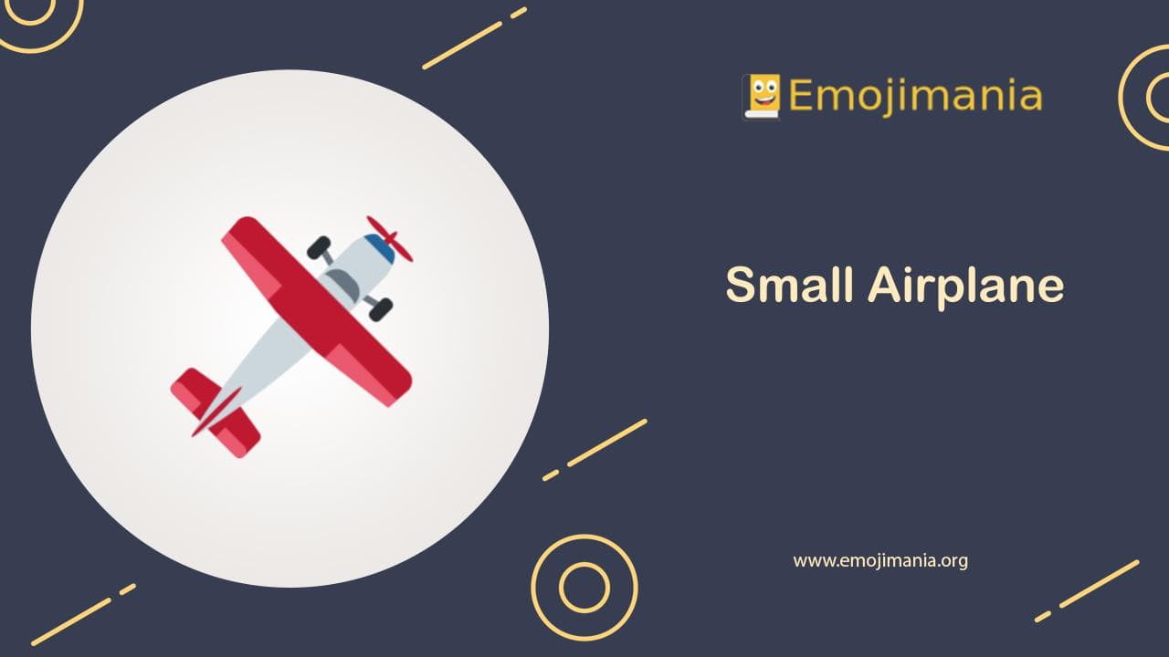  meaning small airplane emoji copy and paste