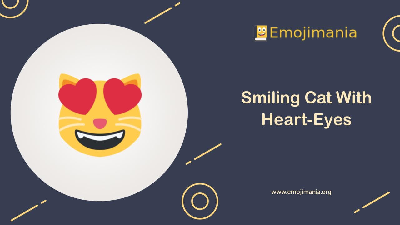 😻 Smiling Cat With HeartEyes emoji Copy & Paste Emojimania