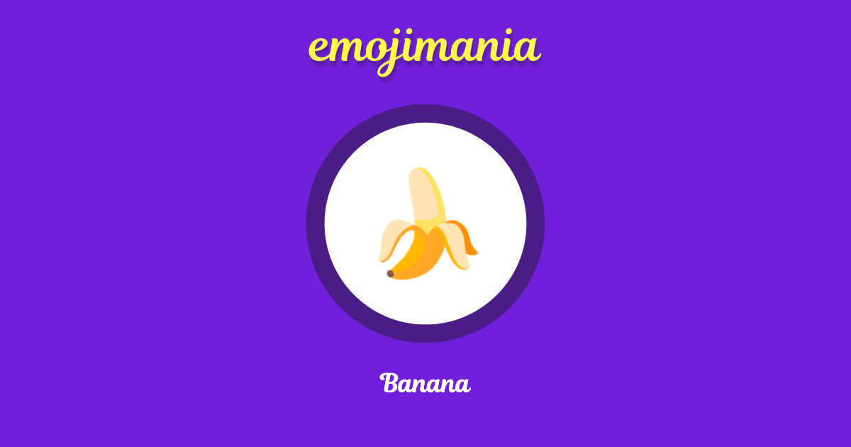 🍌 Banana emoji Copy & Paste Emojimania