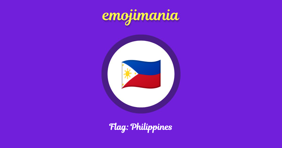 🇵🇭 Flag: Philippines emoji Copy & Paste - Emojimania