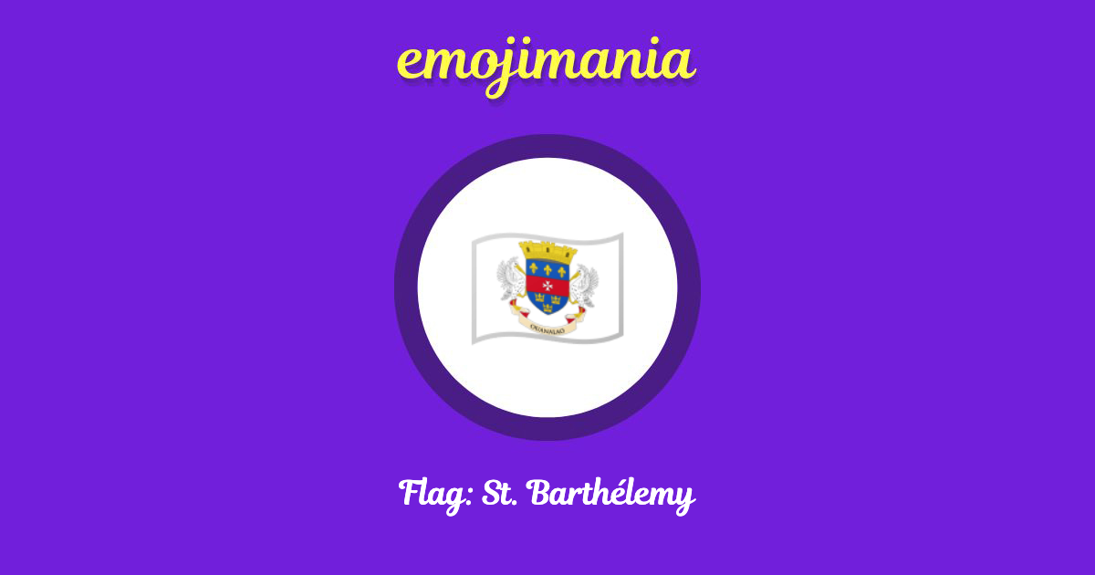 Flag: St. Barthélemy Emoji copy and paste