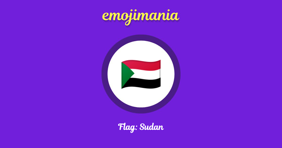 Flag: Sudan Emoji copy and paste