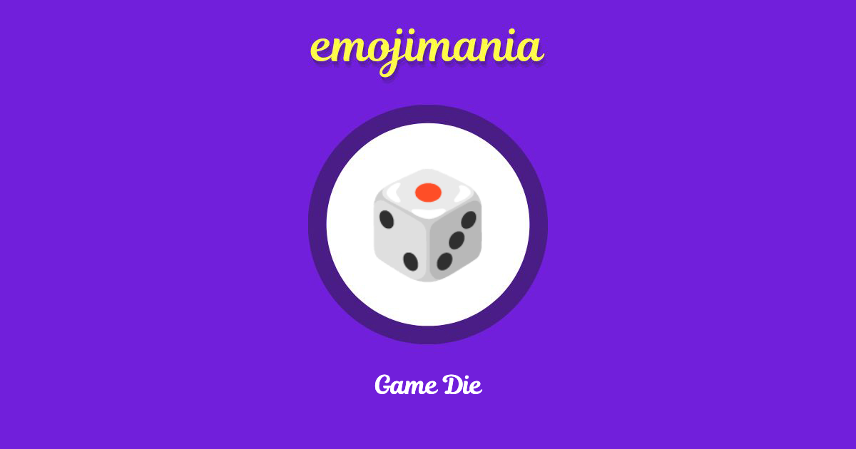 🎲 Game Die emoji Copy & Paste - Emojimania
