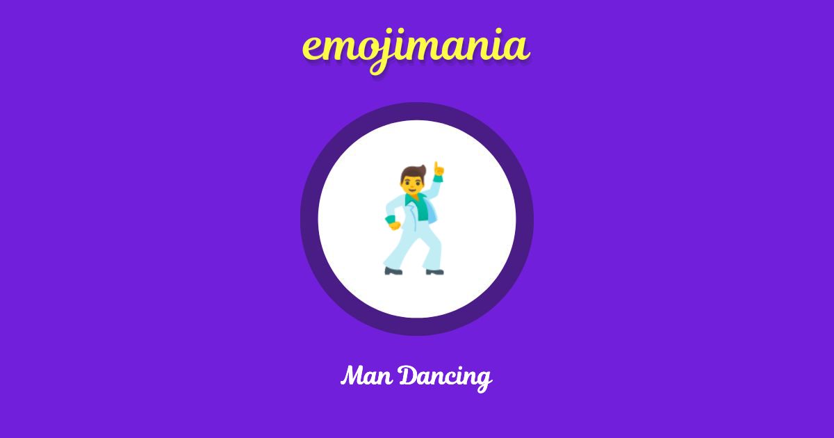 🕺 Man Dancing emoji Copy & Paste - Emojimania