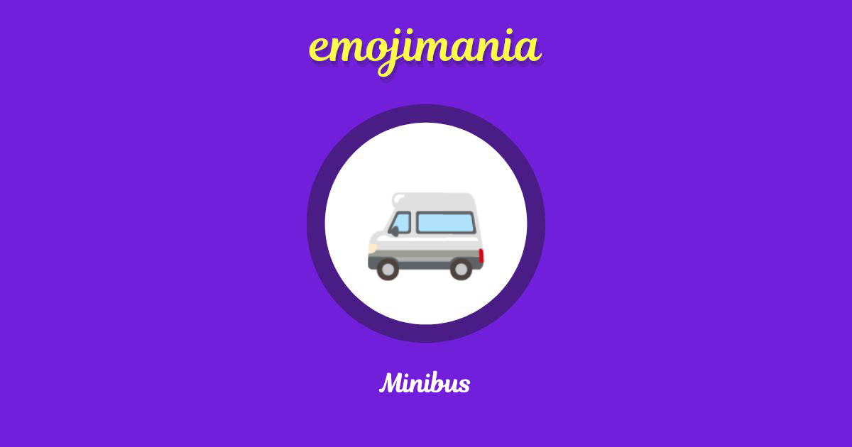 Minibus Emoji copy and paste
