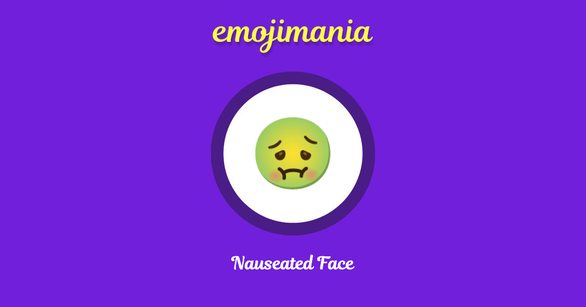 Nauseated Face Emoji copy and paste