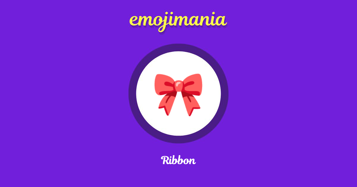 🎀 Ribbon emoji Copy & Paste Emojimania