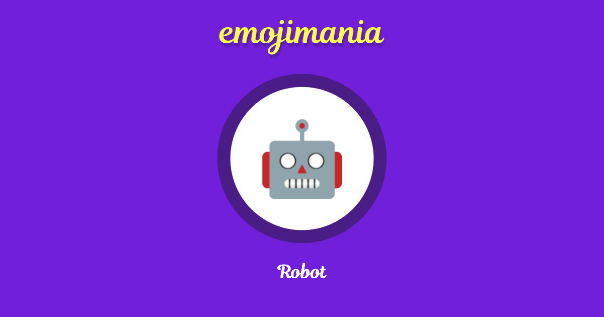 🤖 Robot emoji Copy & Paste - Emojimania