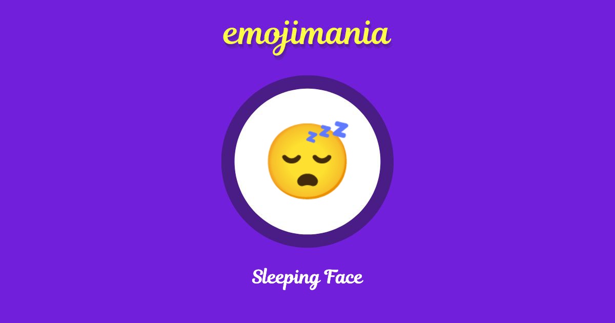 😴 Sleeping Face emoji Copy & Paste - Emojimania