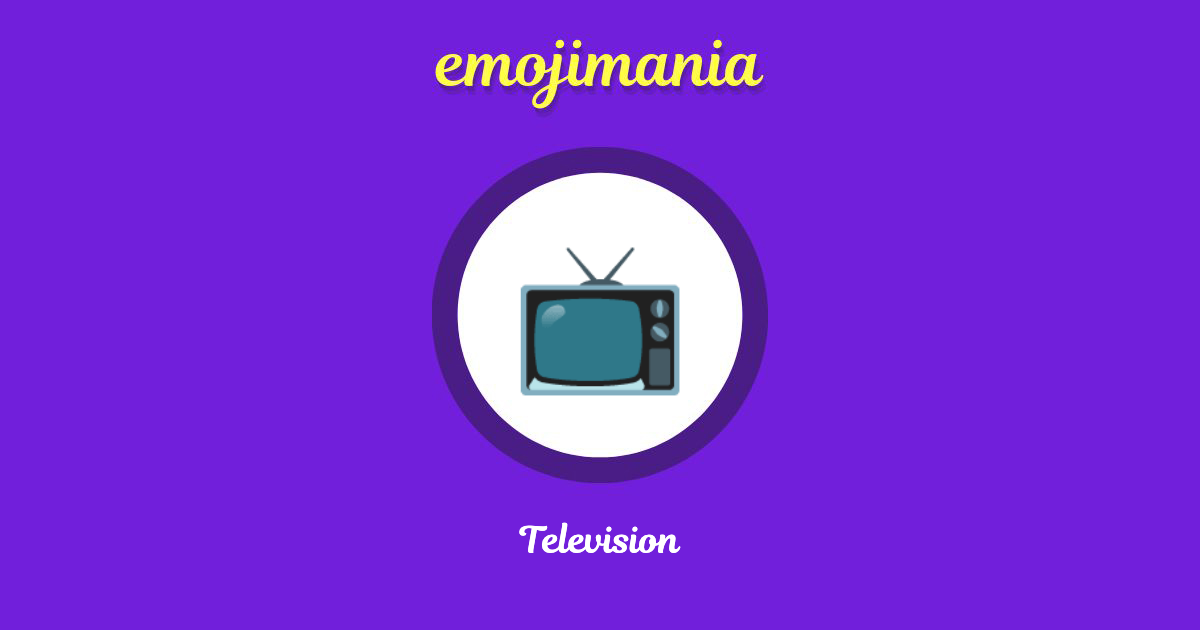 📺 Television emoji Copy & Paste Emojimania