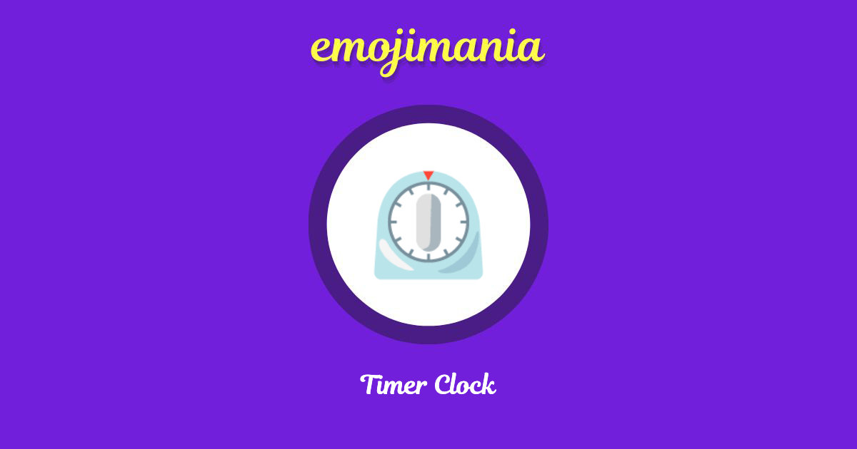 ⏲ Timer Clock emoji Copy & Paste Emojimania