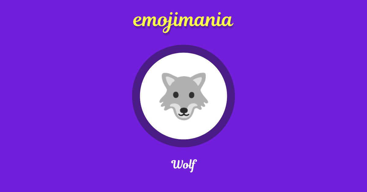 🐺 Wolf emoji Copy & Paste Emojimania