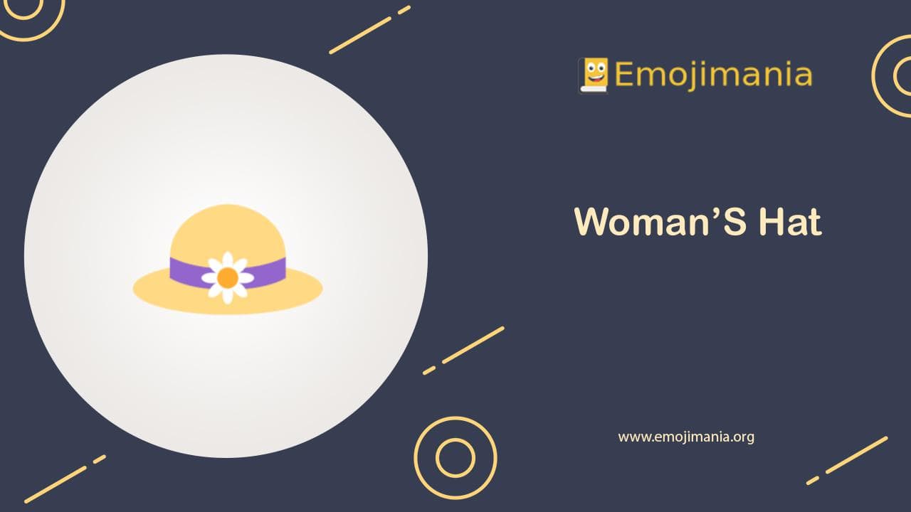 👒 Woman’S Hat emoji Copy & Paste - Emojimania