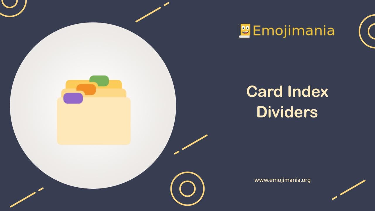 Card Index Dividers Emoji