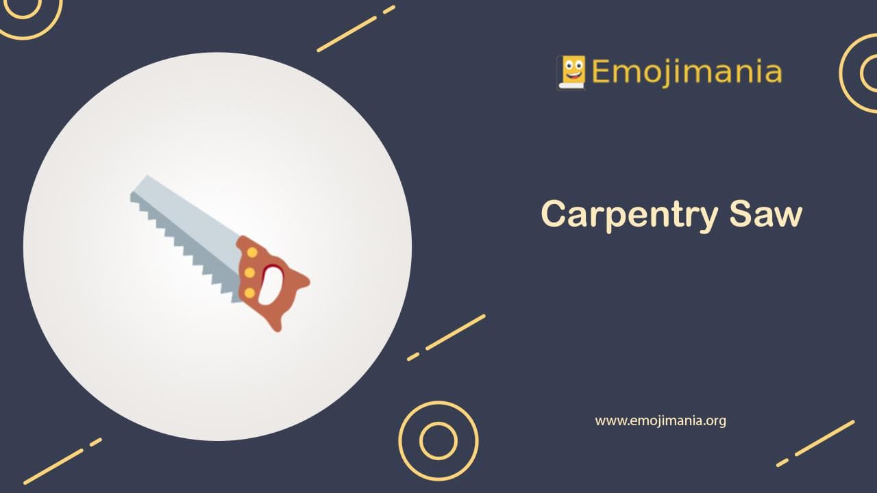 Carpentry Saw Emoji