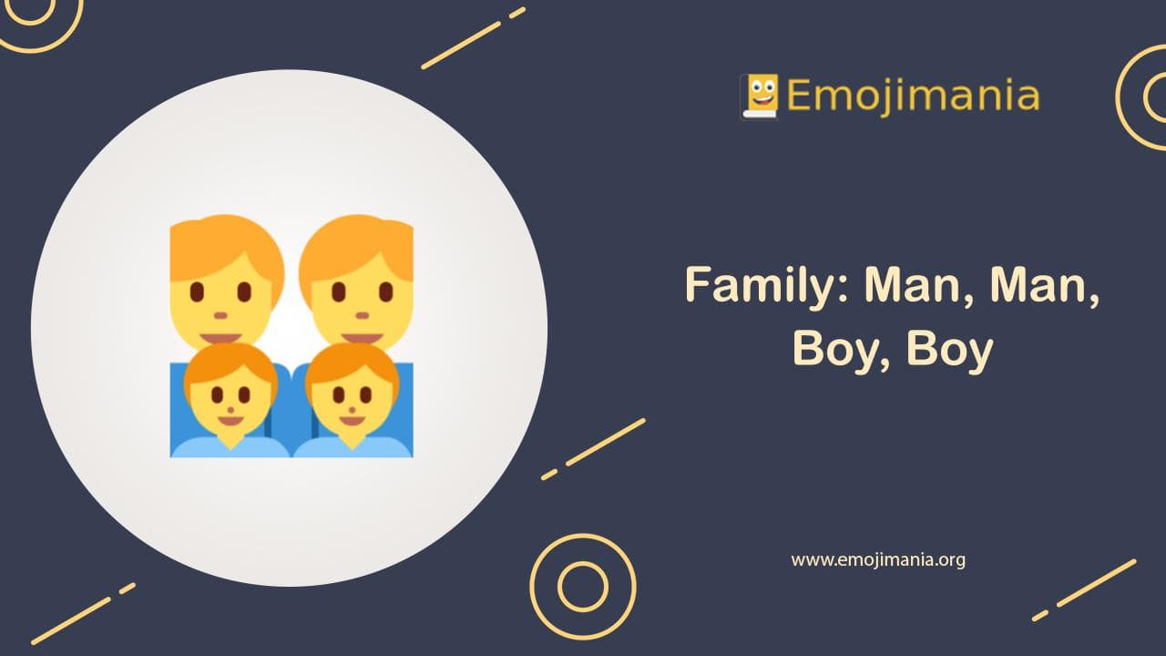 Family: Man, Man, Boy, Boy Emoji