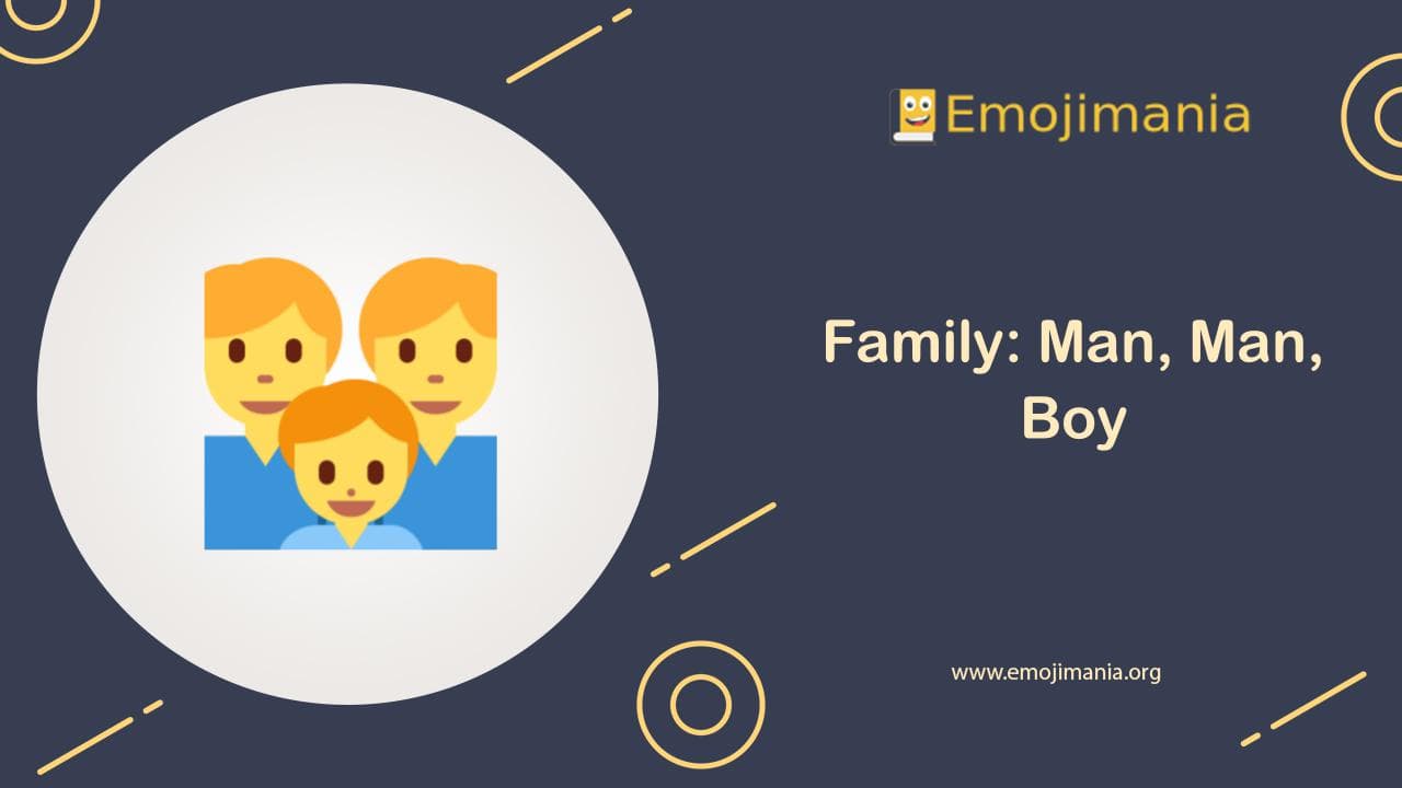 Family: Man, Man, Boy Emoji