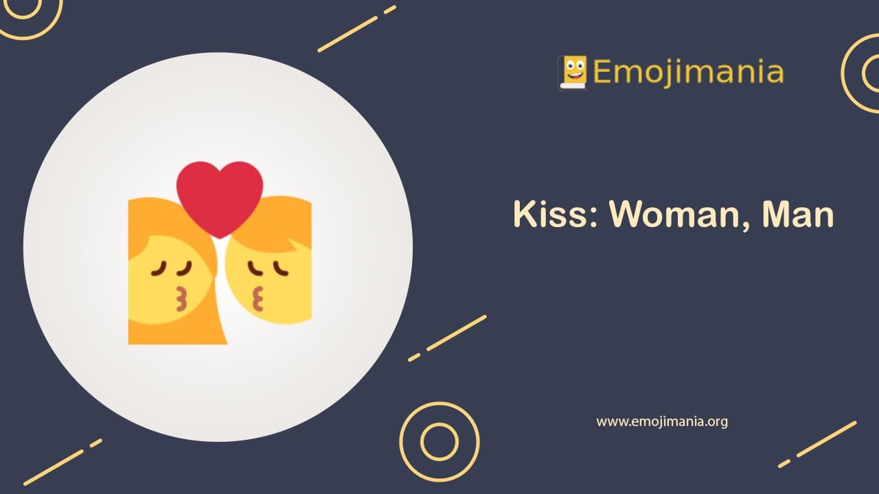 Kiss: Woman, Man Emoji