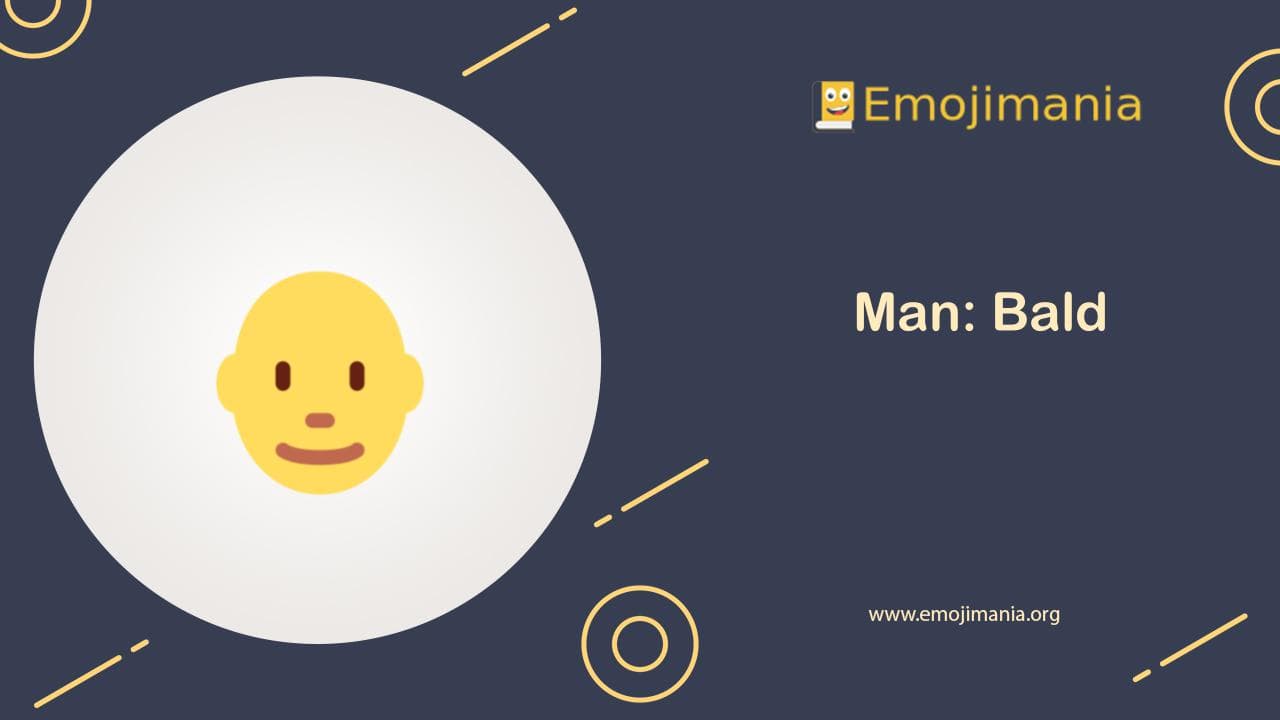 Man: Bald Emoji