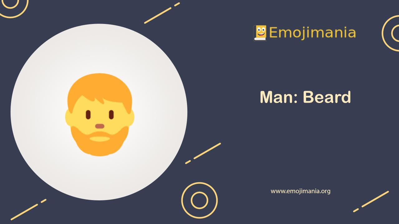 Man: Beard Emoji