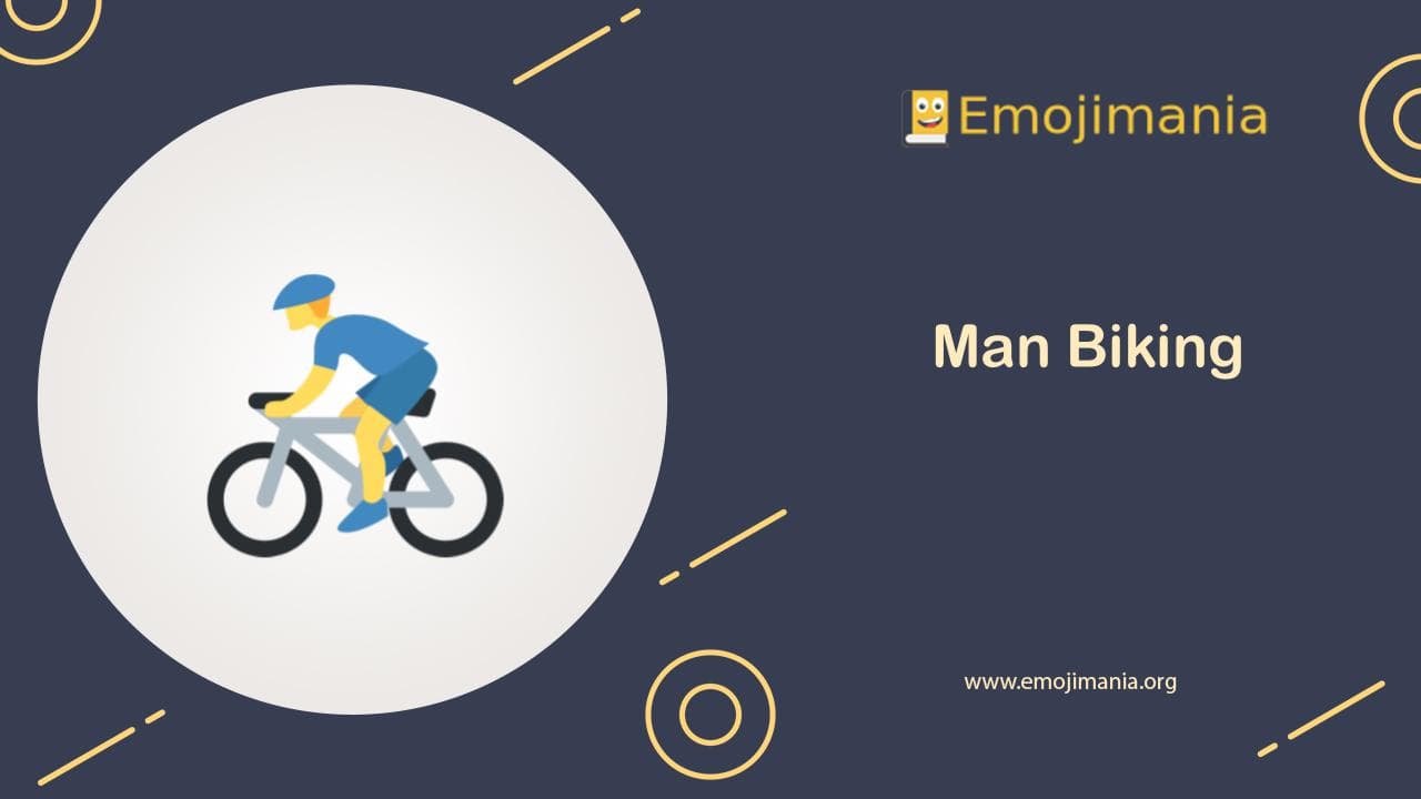 Man Biking Emoji