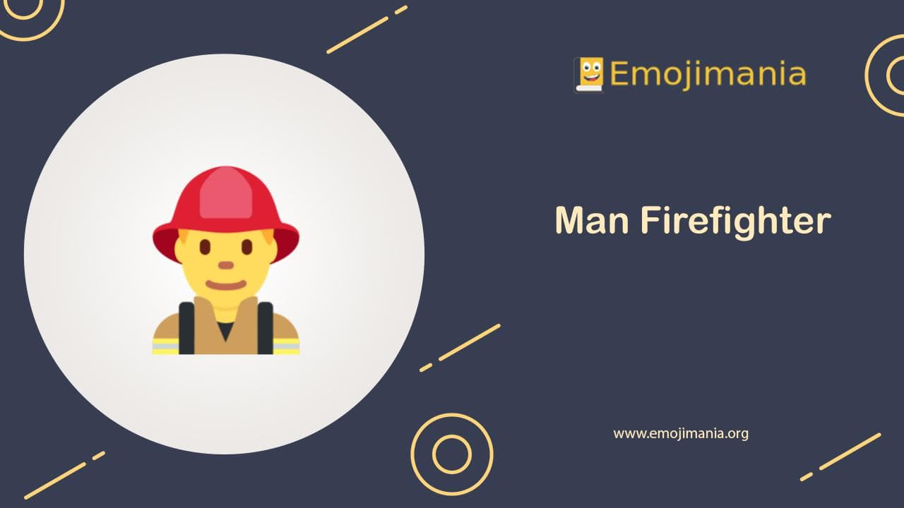 Man Firefighter Emoji