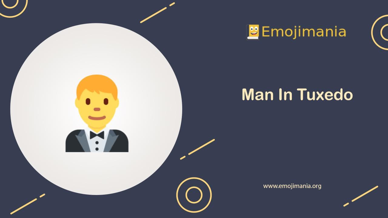 Man In Tuxedo Emoji