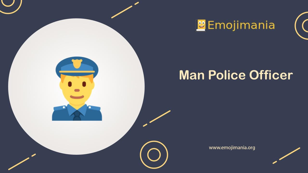 Man Police Officer Emoji