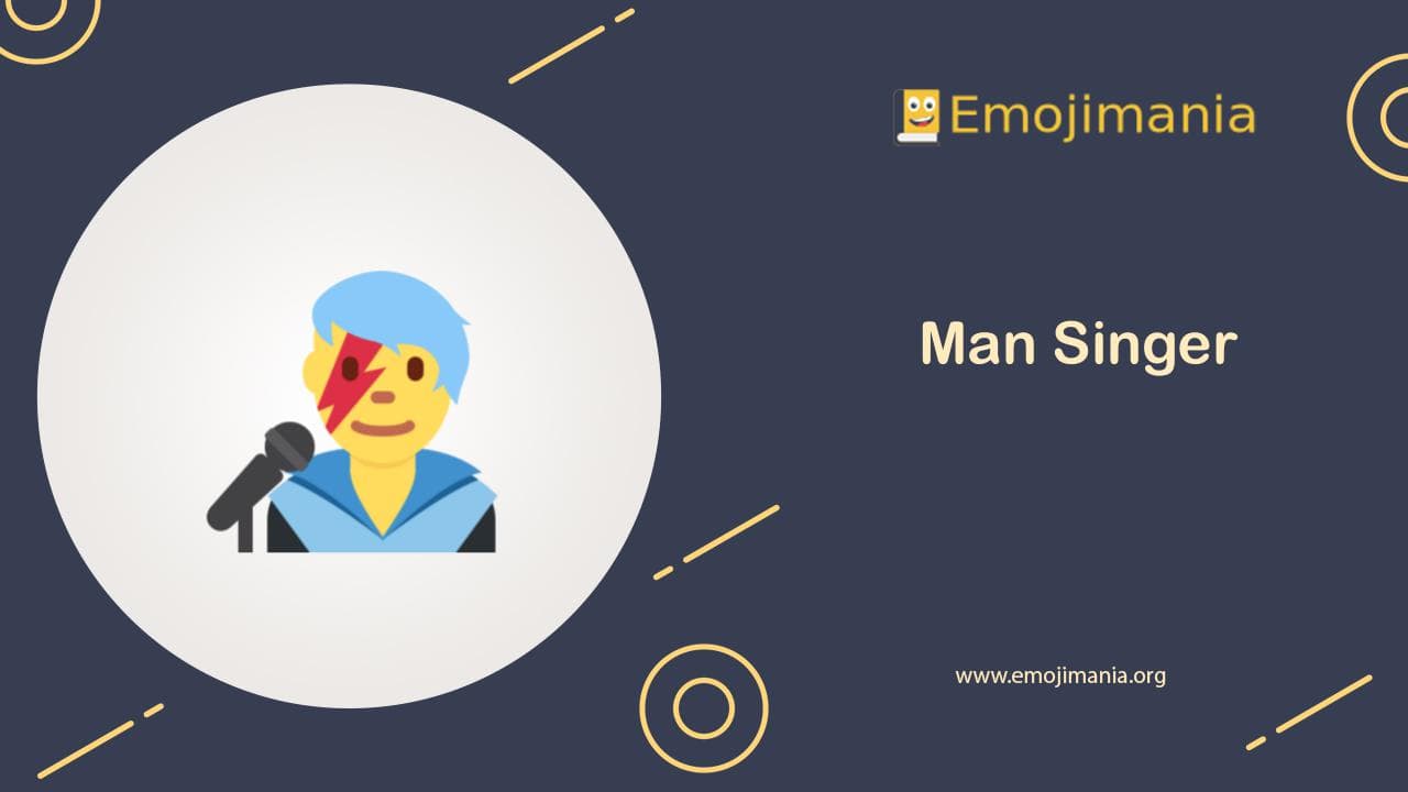 Man Singer Emoji