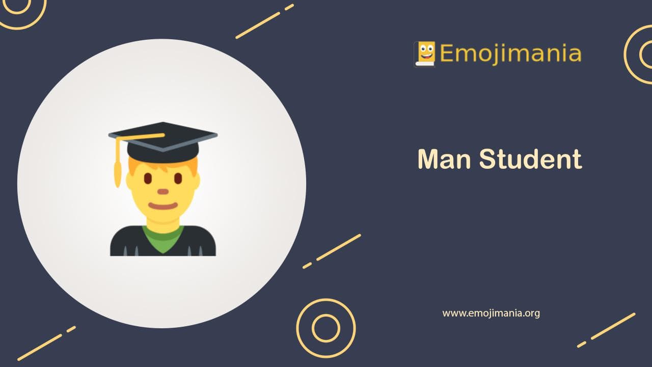 Man Student Emoji
