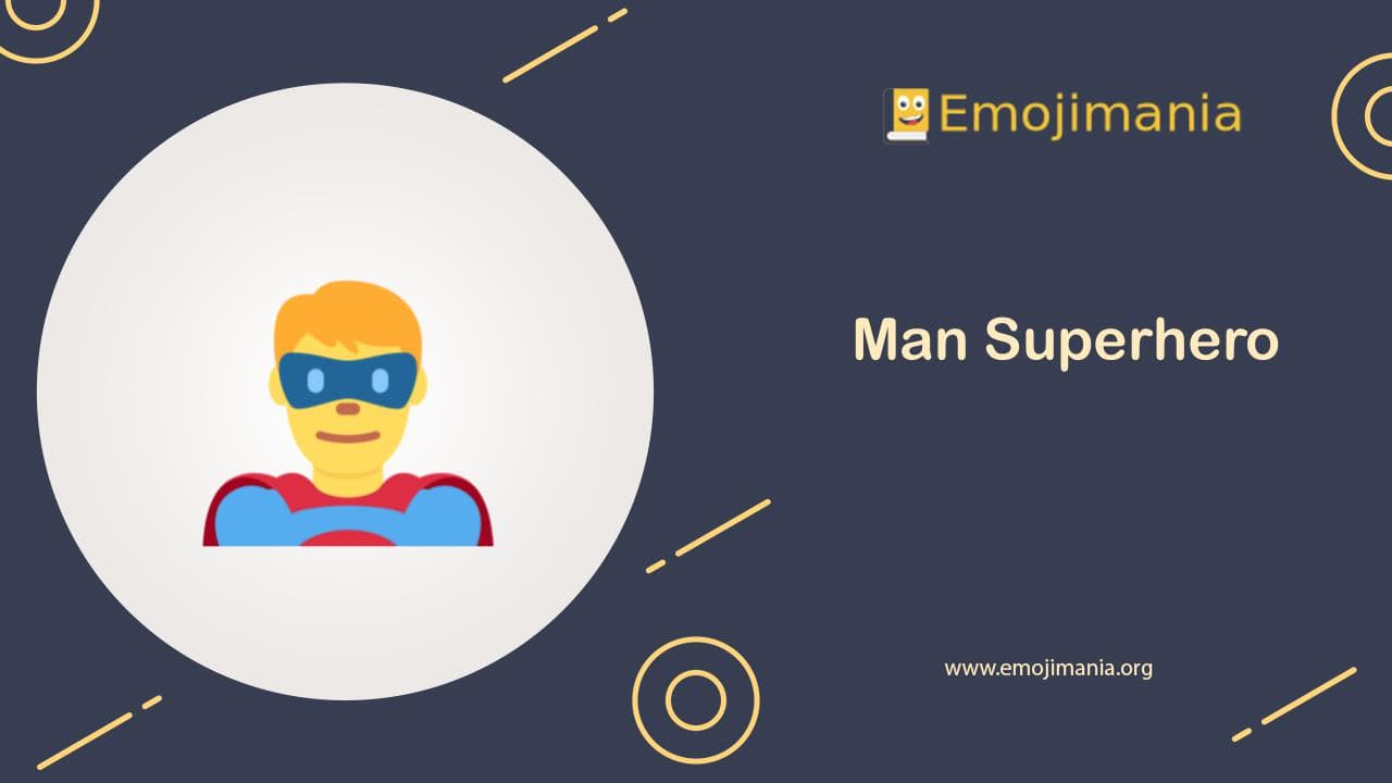 Man Superhero Emoji