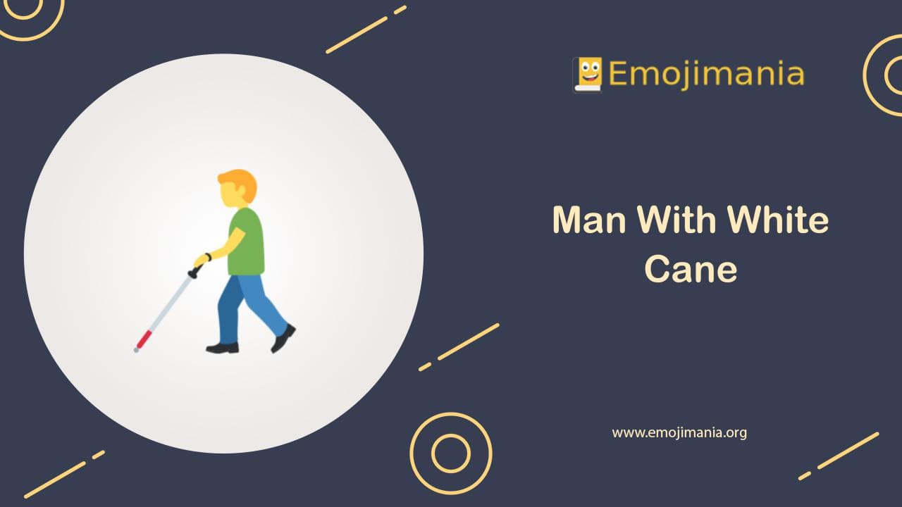 Man With White Cane Emoji