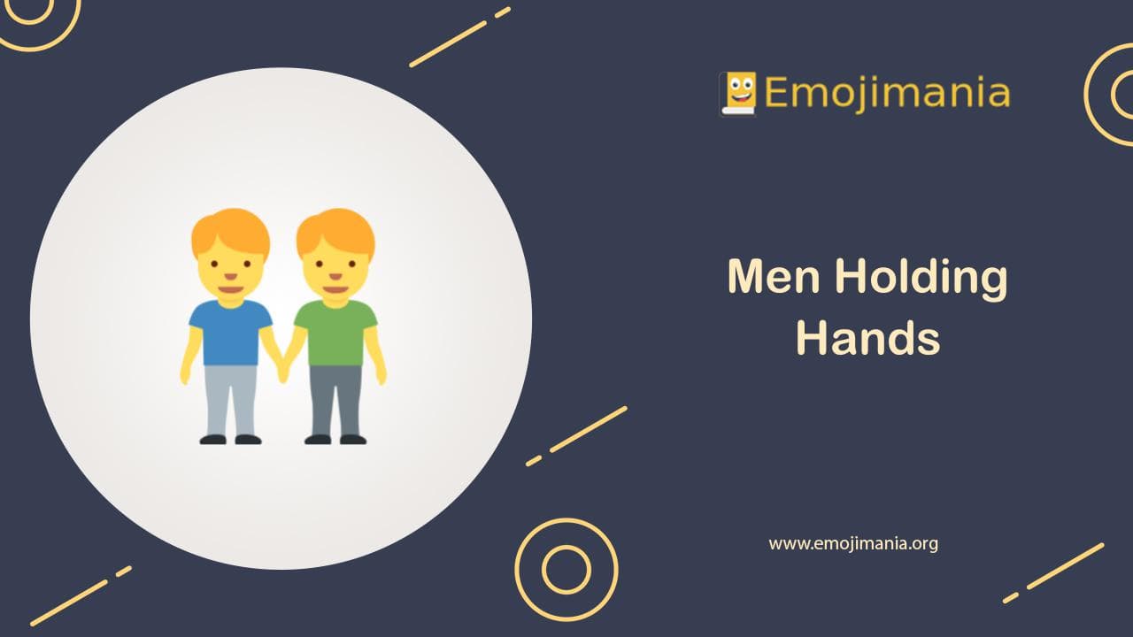 Men Holding Hands Emoji