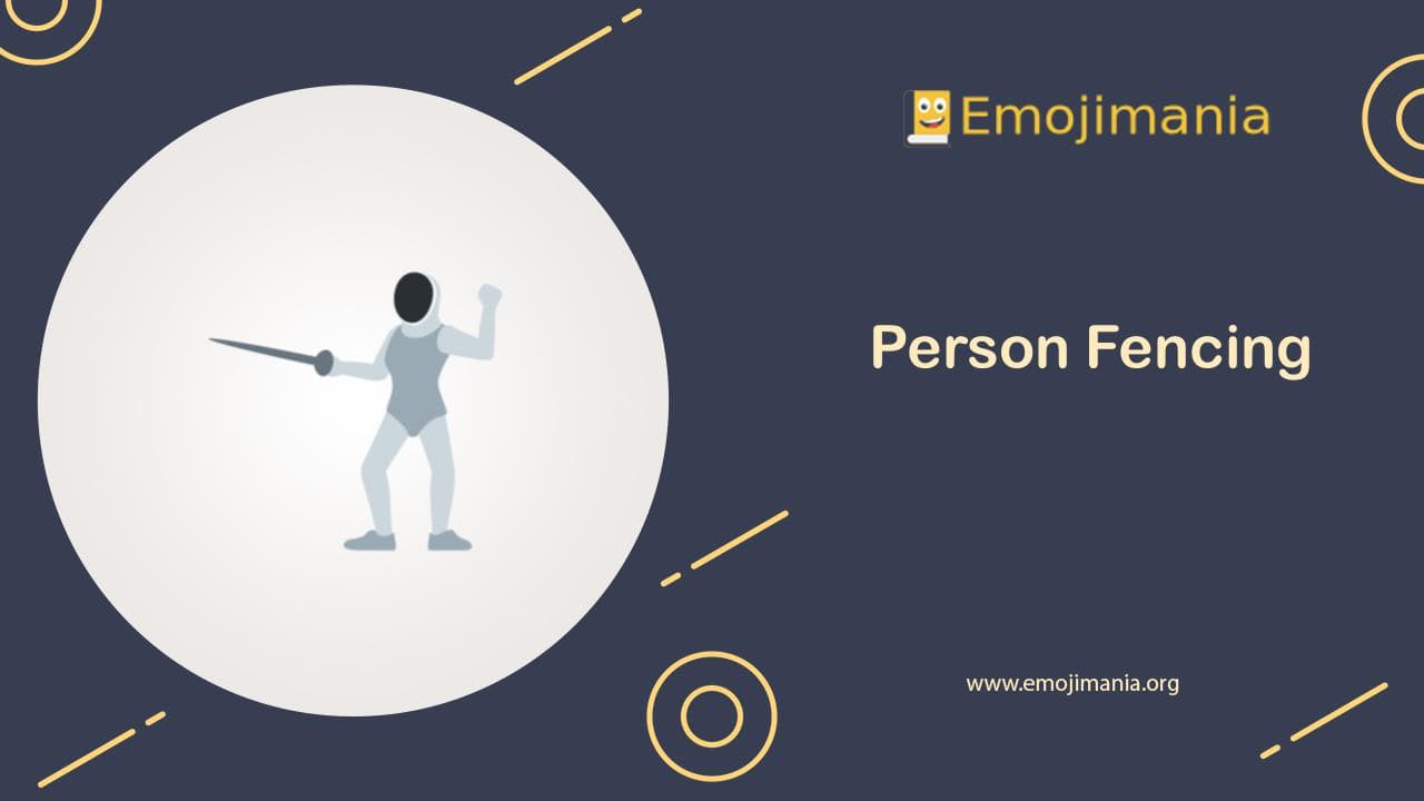 Person Fencing Emoji