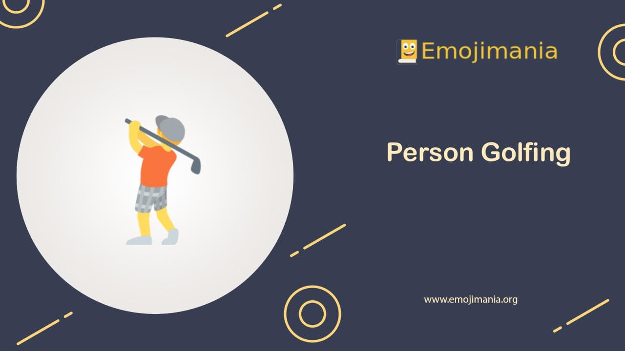 Person Golfing Emoji