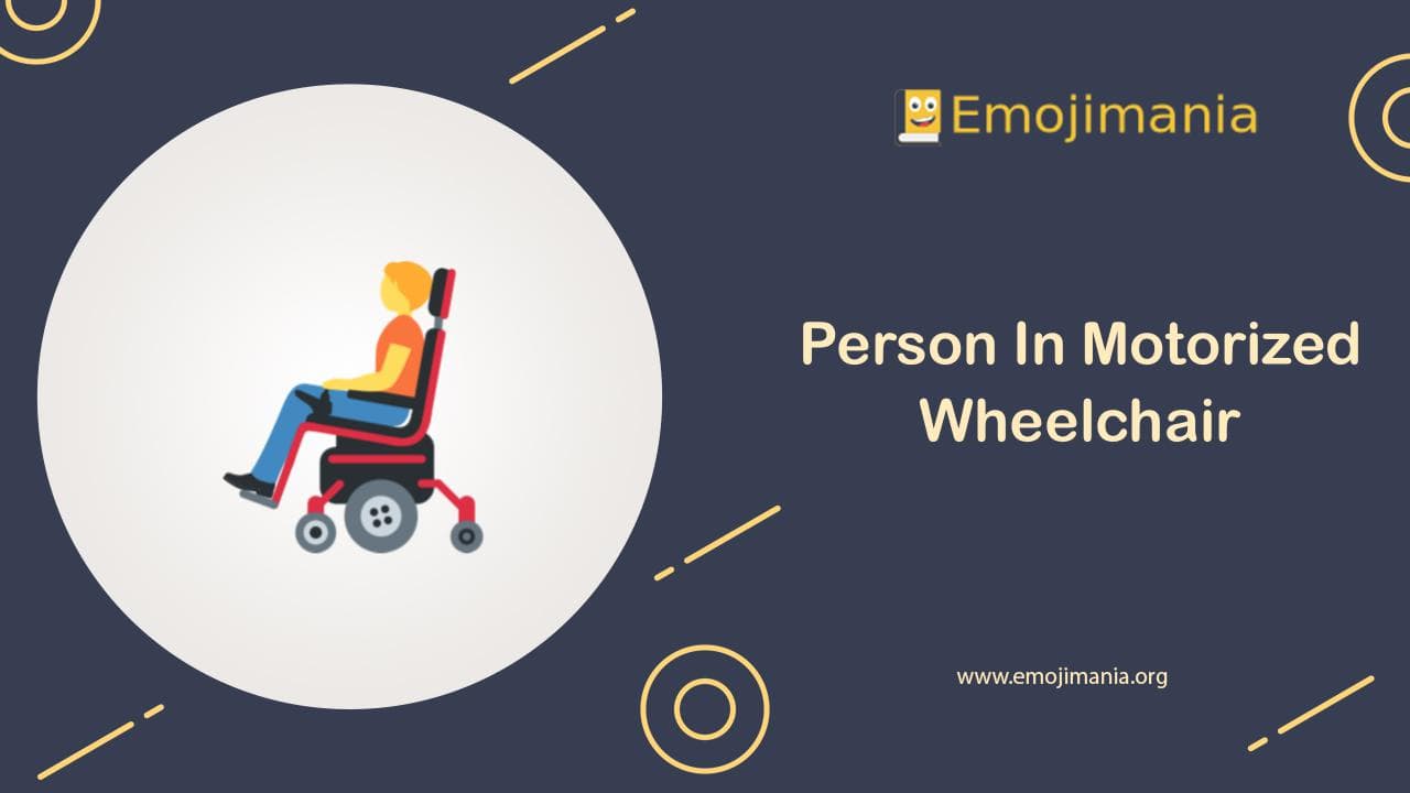 Person In Motorized Wheelchair Emoji