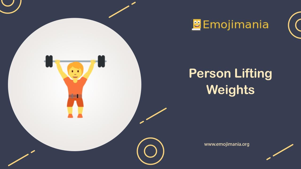 Person Lifting Weights Emoji