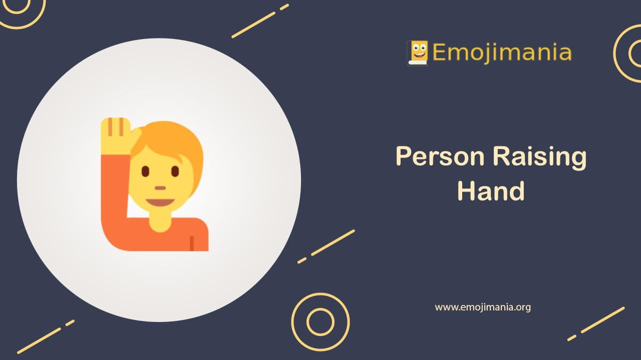 Person Raising Hand Emoji