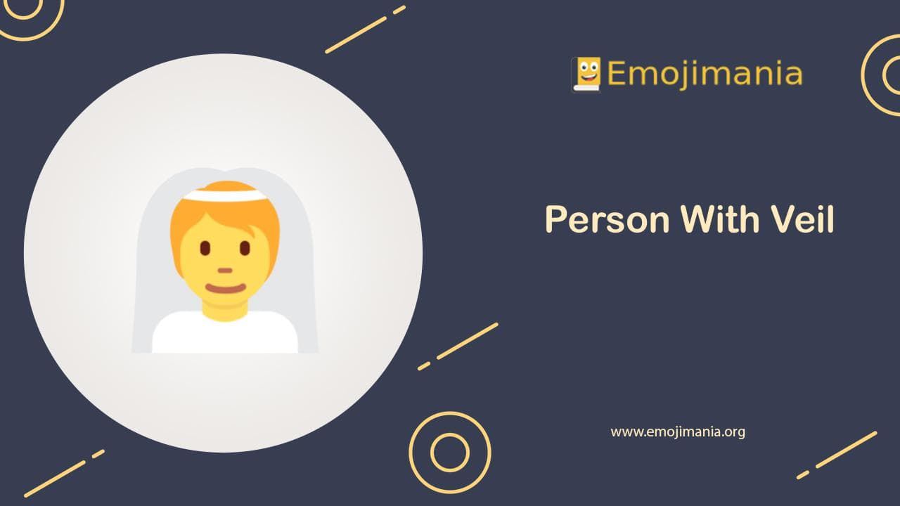 Person With Veil Emoji