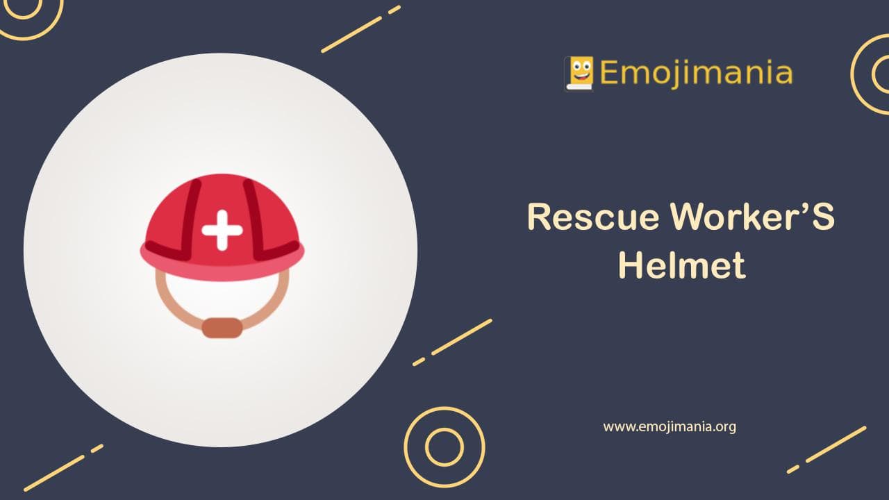 Rescue Worker’S Helmet Emoji