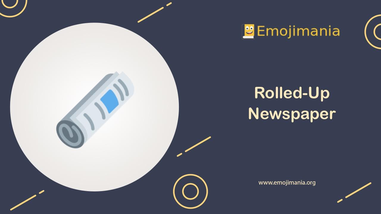 Rolled-Up Newspaper Emoji