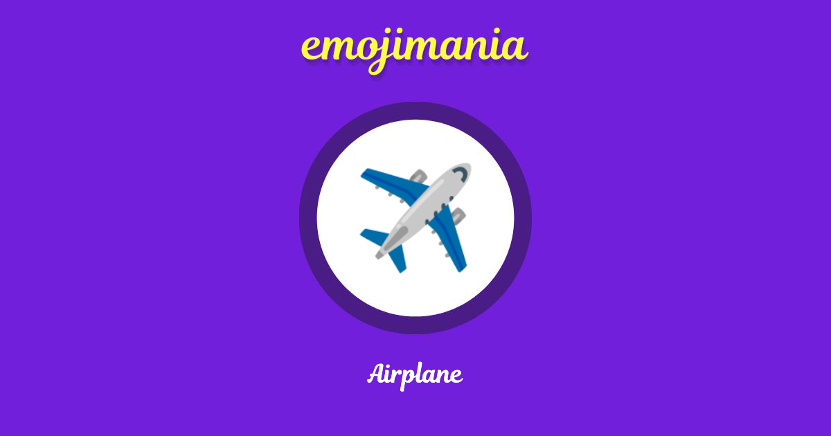 Airplane Emoji copy and paste