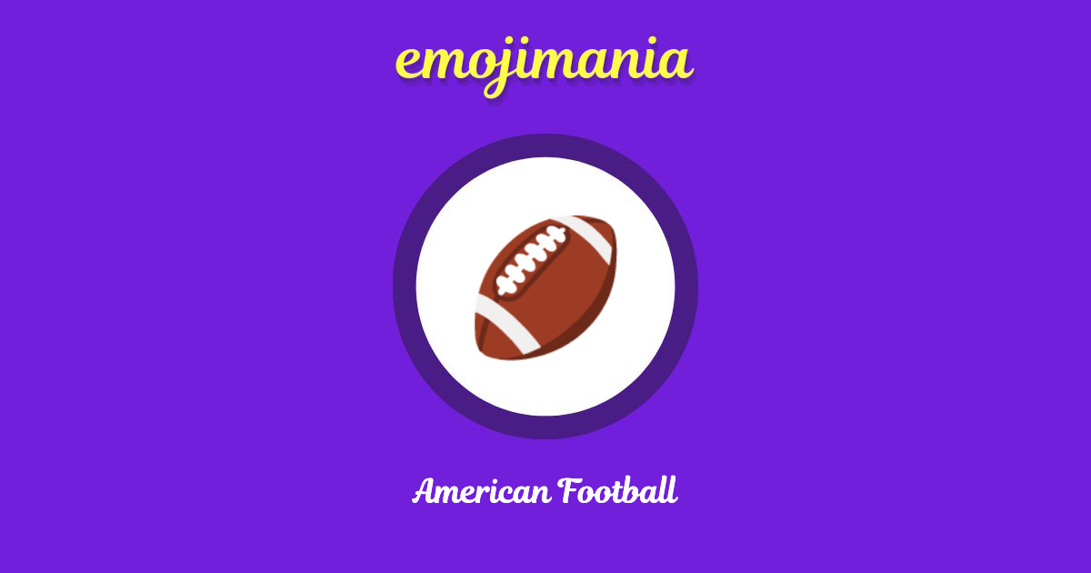 American Football Emoji copy and paste