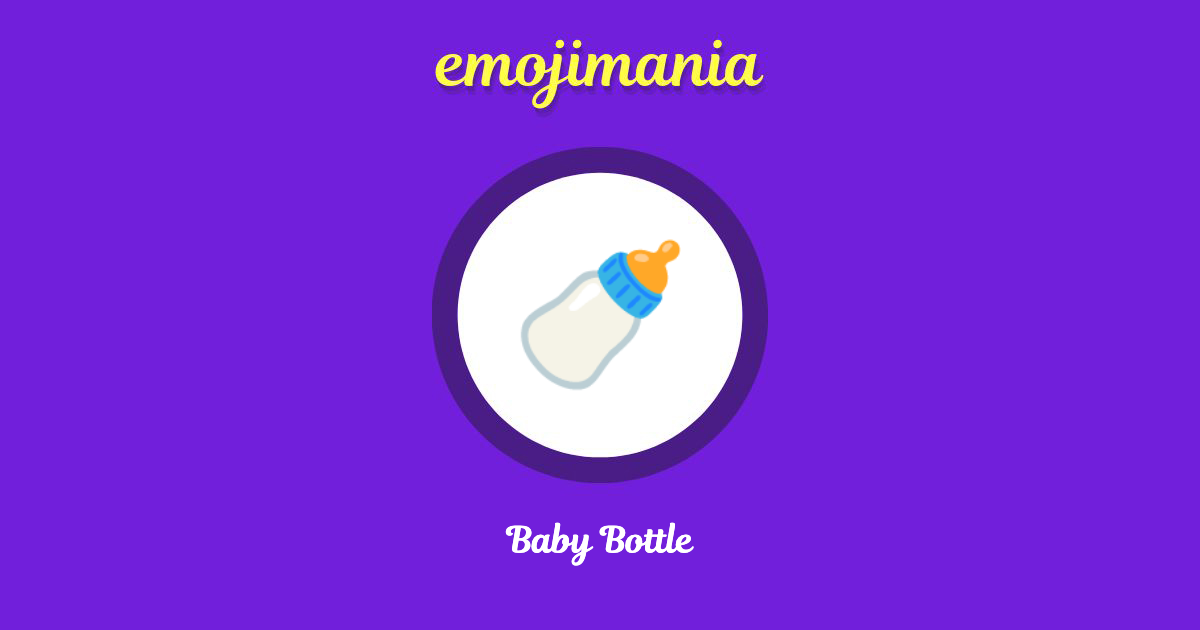 Baby Bottle Emoji copy and paste