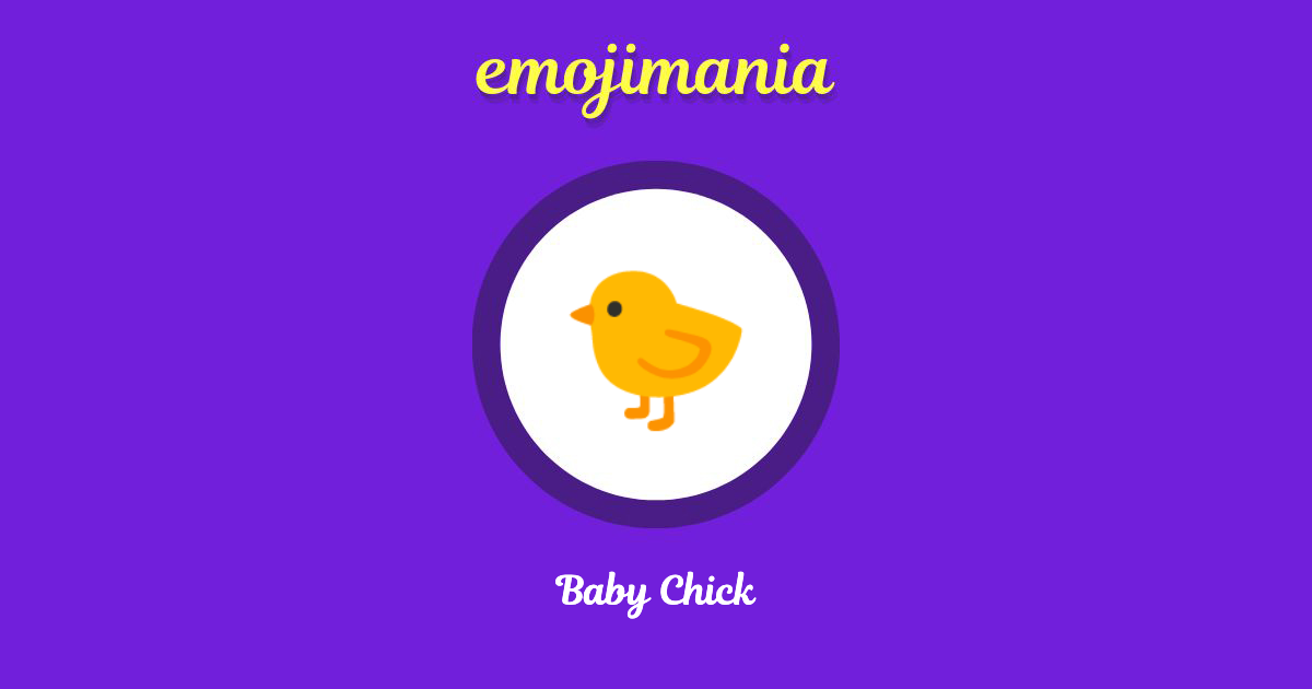 Baby Chick Emoji copy and paste