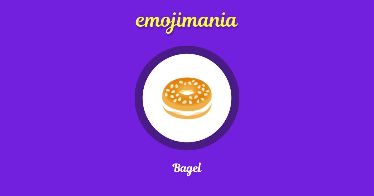 Bagel Emoji copy and paste